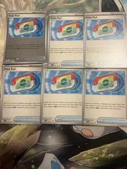 Pokemon Poke Pad 198/217 6 Card Lot - Image 1