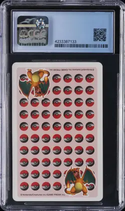 1998 POKEMON STADIUM RED VERSION PLAYING CARDS CHARIZARD CGC 10 PRISTINE - Image 2