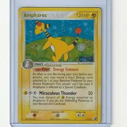 Ampharos Pokemon Card ex Unseen Forces Reverse Holo Rare Stamped TCG Card 1/115 - Image 1