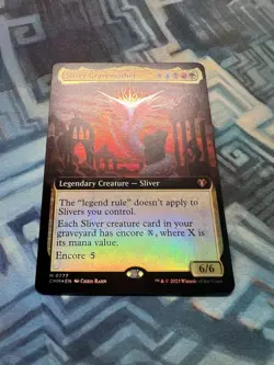 Foil Extended Art Sliver Gravemother Commander Masters - Creased Please See Pics - Image 2