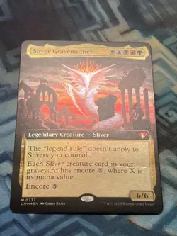 Foil Extended Art Sliver Gravemother Commander Masters - Creased Please See Pics - Image 5