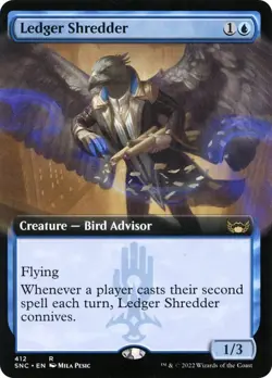 Ledger Shredder Extended Art Streets of New Capenna NM MTG - Image 1