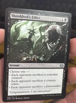 Sheoldred's Edict 108 Phyrexia: All Will Be One MTG Magic - Image 1