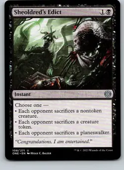 Sheoldred’s Edict* | Phyrexia: All Will Be One ONE 108 | NM | MTG - Image 1
