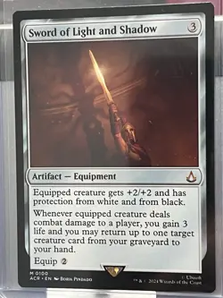 mtg Sword of Light and Shadow, mythic rare, Assassin's Creed, unplayed - Image 2