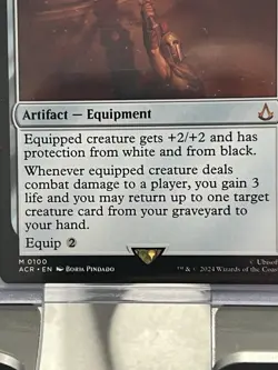 mtg Sword of Light and Shadow, mythic rare, Assassin's Creed, unplayed - Image 3