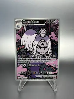 Pokemon TCG Houndstone Illustration Rare Card 145/132 Mega Evolutions Holo - Image 1