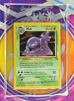 🔥Pokemon TCG Muk Holo Rare Card 13/62 Fossil 1999 WOTC LP/MP Excellent👍📈 - Image 1