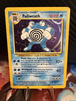 Poliwrath 13/102 Holo Base Set WOTC 1999 LP Vintage Pokemon Card - Image 1