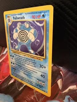 Poliwrath 13/102 Holo Base Set WOTC 1999 LP Vintage Pokemon Card - Image 3