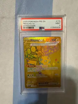 2025 Pokemon pre en pikachu ex hyper rare - Image 1