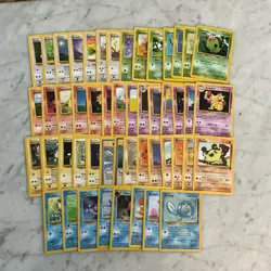 Pokemon Card Lot 1999 WOTC 50 Different Cards All NM, Never Played - Image 1