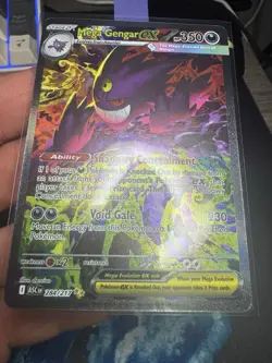 Mega Gengar ex 284/217 SIR Secret Pokemon Ascended Heroes IN HAND READY TO SHIP - Image 2