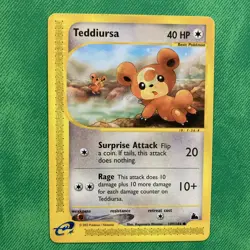 Teddiursa 109/144 Skyridge Regular E-reader Pokemon TCG LP - Image 1