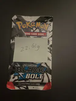 Heavy! 22.61g Pokemon TCG SV 10.5 Black Bolt Booster Pack Sealed! - Image 2