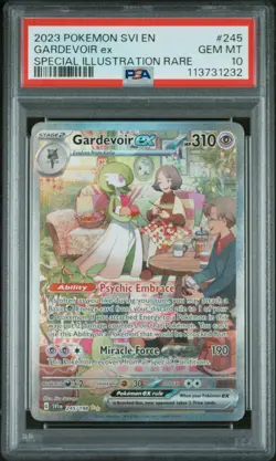 2023 POKEMON SCARLET & VIOLET SPECIAL ILLUSTRATION RARE #245 GARDEVOIR EX PSA 10 - Image 1