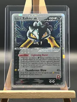 Rocket's Raikou ex 108/107 Pokemon Ex Deoxys -Secret Rare Holo-NM - Image 1