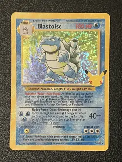 Blastoise 2/102 Celebrations Classic Collection Holo Pokemon 2021 Pack Fresh - Image 1