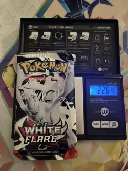 Very Heavy! 22.64g Pokemon TCG SV10.5 White Flare Booster Pack Sealed! - Image 1