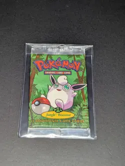 Pokemon Jungle Unlimited 1999 Wigglytuff Artwork Booster Pack WOTC Sealed - Image 5