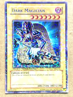 yugioh Parallel Rare Dark Magician DT01-EN002 Moderately Played (Very Good) - Image 1
