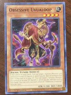 Obsessive Uvualoop MP21-EN010 YuGiOh! from 2021 Tin 1st Edition Near Mint x1 - Image 1
