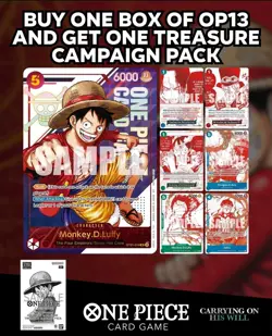 One Piece 3rd Anniversary! Treasure Campaign packs, Sealed English version - Image 4