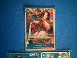 Boa Hancock One Piece TCG OP07-051 Super Rare+OP07 Leader+OP02 Uncommon - PWE - Image 3