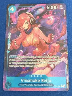 Vinsmoke Reiju One Piece A Fist of Divine Speed OP11-047 Alt Art Rare-PWE (note) - Image 1