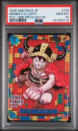 2025 ONE PIECE JPN PREMIUM COLLECTION ONE PIECE DAY'25 MONKEY D. LUFFY PSA 10 - Image 1
