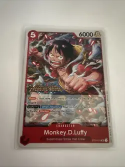 Monkey D Luffy One Piece Treasure Cruise Promo English ST01-012 NM - Image 1