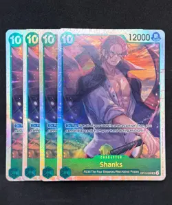One Piece Shanks OP13-028 SR Foil Playset (x4) Carrying on His Will NM - Image 1