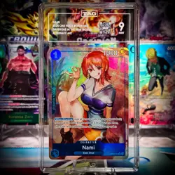 Nami OP09-050 Alt Art Emporers In The New World One Piece Mint TAG 9 - Image 1
