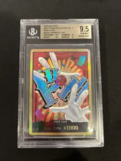 One Piece Best Premium Booster Vol 2 Buggy Don!! Gold Alt Art BGS 9.5 - Image 1