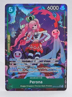 One Piece Perona - OP14-033 SR (Alternate Art) The Azure Sea's Seven Foil - NM - Image 1