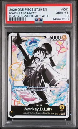2026 ONE PIECE STARTER DECK ST29-EGGHEAD #001 MONKEY D. LUFFY PSA 10 - Image 1