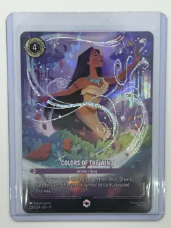 Disney Lorcana Colors of the Wind (Enchanted) 228/204 Winterspell Holo - Image 1