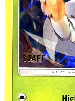 Pokemon SM Forbidden Light Pheromosa STAFF Gold Foil Stamp Prerelease Promo Card - Image 2