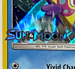 Pokemon Sun & Moon Bruxish "STAFF" Gold Foil Stamp Prerelease Promo Card Nice - Image 3