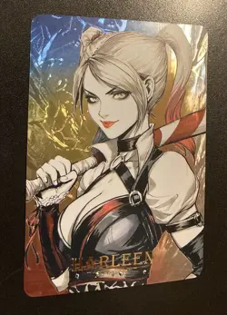 Harley Quinn DC Goddess Anime Waifu Holo Foil Art Card ACG Carddass - Image 2