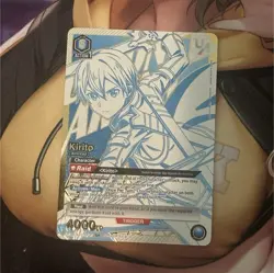 Union Arena Sword Art Online Kirito Aincrad Character Card Bandai UA01ST/SR - Image 1