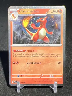 Charmeleon 8/91 Cosmos Holo Paldean Fates Card TCG 2024 Promo - Image 1