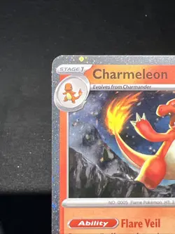 Charmeleon 8/91 Cosmos Holo Paldean Fates Card TCG 2024 Promo - Image 3