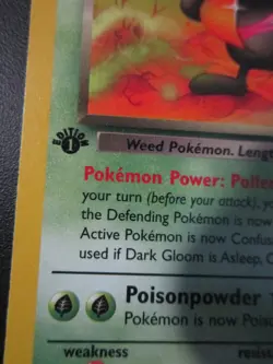 DARK GLOOM POKEMON CARD 1ST EDITION 36/82 ROCKET NON HOLO NEVER PLAYED NM- - Image 2