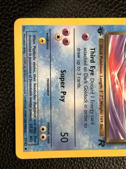 Pokemon Card - Dark Golduck Team Rocket 37/82 Uncommon 1st Edition - Image 3