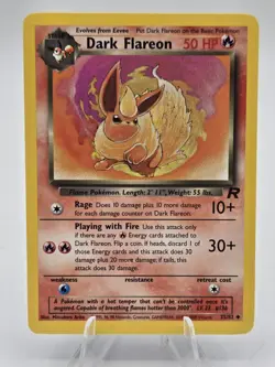 Pokemon TCG Team Rocket: Dark Flareon 35/82 Vintage Card - Light Play LP/VG/VF) - Image 1