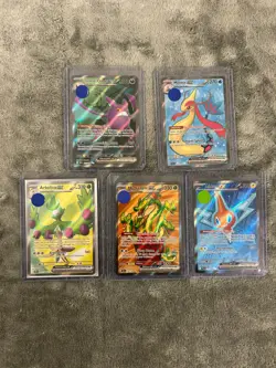 Pokemon 5 Card Lot Full Art Ex Crobat, Milotic, Rotom, Hydrapple, & Arboliva - Image 1