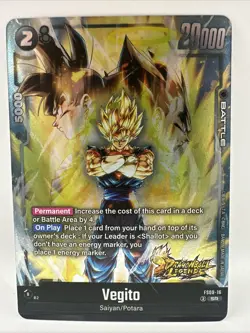 Super Vegito FS09-16 DB Legends Stamp Foil Dragon Ball Super Card Game | NM - Image 1