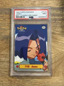 GRADED PSA 9 1999 Topps Pokemon James SER. 1 Character Cards #TV10 - Image 1
