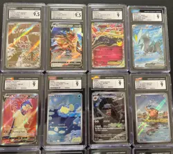 Pokemon CGC Graded Lot of 12 Slab Cards CGC 9.5, 9, 8.5, 6.5 English Japanese - Image 2